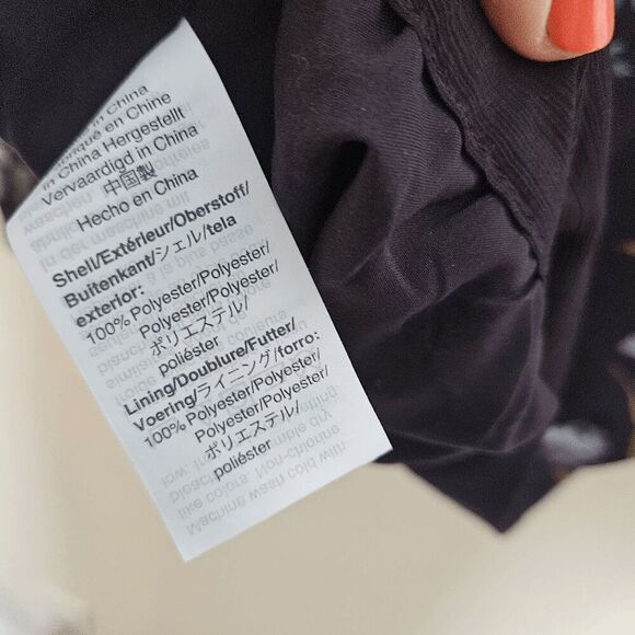 Madewell Wrap TopBlooking Oasis Flora Print Chiffon Long Sleeve Wrap Top K5815 W - Picture 2 of 5